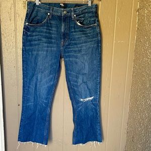 Edwin Averi flare cropped jeans